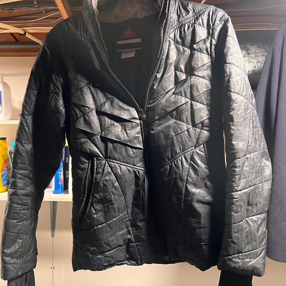 Columbia Women’s Omni-Heat Interchange Jacket – Black Thermal Insulated (Size S)